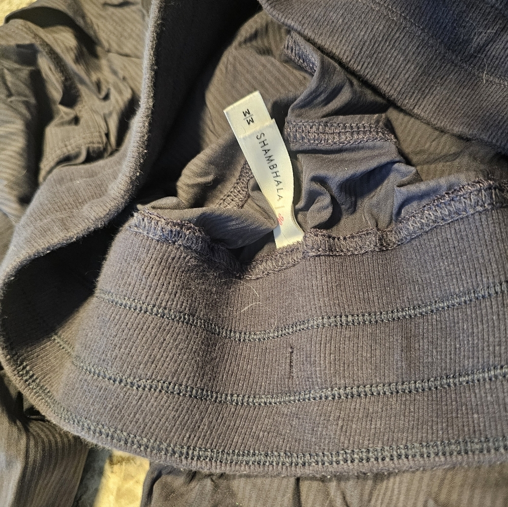 Shambhala Gray Ribbed Active Pants - Picture 3 of 3